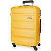 ROLL ROAD Flex Valigia Grande Ocra 51x75x28 cm Rigida ABS Chiusura a combinazione laterale 91L 3,96 kg 4 Ruote, giallo, Taglia unica, Valigia grande