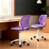 FurnitureR Sgabello girevole da scuola regolabile in altezza a 360 gradi, rivestimento in tessuto PP, 130 kg, con molla a gas SGS