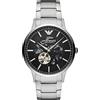 Emporio Armani Orologio Uomo, movimento automatico, cassa 43 mm in acciaio inossidabile con bracciale in acciaio inossidabile, AR60055