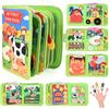 Gerbala Libro Montessori Interattivo 1 Anno, Quiet Book Sensoriale Educativo Giochi,Busy Board Regalo Bimbo Bimba, Regali per Ragazze e Ragazzi (B)