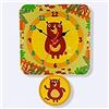 Dida - Orsi, Orologio a Pendolo da Parete per Bambini con Animali in Legno, Arreda e Rallegra la Cameretta dei Bimbi e ogni Ambiente della Casa, Prodotto Made in Italy