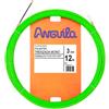 Anguila Max 7.3300.012 Guida Passacavi Speciale Tubi Poliestere Intrecciato Monofilamento 3mm 12 Metri e Terminali Fissi con Fiocco, Verde