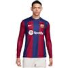 FCB Barcelona Top FCB M Nk DF Stad JSY LS HM, Deep Royal Blue/Noble Red/White, DX2636-456, XL