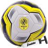 Franklin Sports MLS Nashville FC Football ufficiale taglia 5, custodia morbida resistente all'abrasione, dimensioni e peso ufficiali, pompa ad aria inclusa