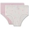 Sanetta Ragazza Rioslip (Confezione doppia) Off-White & Rosa | Mutande di alta qualità e sostenibili per ragazze in cotone Contenuto: set di 2 biancheria intima per ragazze, beige., 140