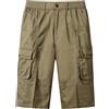 OlyljpinZ Pantaloncini da Uomo Cargo Short Estivi Bermuda in Cotone con Molteplici Tasche Casual Sportivi 3/4 Pantaloni Corti Classico Pantaloni da Lavoro Pantalone Corto da Jogging Capri Chino Short