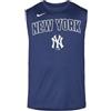 Nike MLB Authentic Collection, Canotta da Uomo in Dri-Fit (IT, Testo, L, Regular, Regular, Blu)