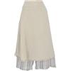 GURU SHOP Ethno - Gonna da donna, in cotone, Verde oliva chiaro #3, 46