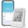 JOXLOVER Rilevatore di gas, monitor di gas, Monitor di qualità dell'aria con tuya WiFi, mini misuratore di anidride carbonica da banco, termoigrometro per gas in ambienti naturali e industriali