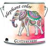 elephant color glitter, vernice in lattice, vernice a dispersione per interni e pareti con glitter, colore da parete (2 l, lilla, lavanda - Holo glitter, Holo glitter, )