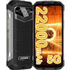 DOOGEE VMAX 5G Rugged Smartphone[2023], 20GB + 256GB(TF 2TB), 22000mAh Batteria, 108MP AI Tripla Fotocamera, 1080 Processore Dimensity, Android 12 Telefono Indistruttibil, 6,6 FHD+ 120Hz, GPS/NFC/OTG