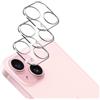 QULLOO Compatibile con iPhone 15/15 Plus Pellicola Fotocamera, [3 Pezzi] [Facile installare] [Durezza 9H] Vetro Temperato Fotocamera