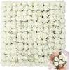 Nevoluxer 144 Pezzi Rose Bianche Finte, Mini in Schiuma per San Valentino, Matrimonio, Festa, Festival Decorazione, 2.5CM Teste di Rose Finti Fai Da Te(Rosso opzionale) (Bianco crema)