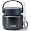 mnam Termos per Alimenti Caldi 500 ml - Contenitore Termico per Alimenti Caldi - Termo Pappa Neonati - Porta Pranzo Termico - Lunch Box - Porta Vivande Termos Pasta Cibo Caldo