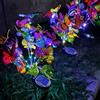 TOTHDATE 2 farfalle solari per esterni, luce colorata a forma di farfalle, luci a energia solare, fiori da giardino, IP44, impermeabili, per sentieri del giardino