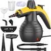ÖRrnvte Pulitore a vapore a mano, 1050 W, riscaldamento rapido, con 9 accessori, 100% privo di sostanze chimiche, per pavimenti, cucina, finestre, bagno, divano, tappeti, auto e fughe