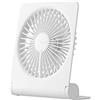 JISULIFE Piccolo ventilatore da scrivania, portatile ventilatore USB ricaricabile 4500 mAh, batteria 160° pieghevole vento forte ultra silenzioso a 4 velocità per ufficio casa campeggio - bianco