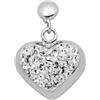 Carlo Monti - Orecchini a lobo da donna con cristallo, argento sterling 925, cod. JCM1133-218