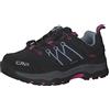 CMP Kids Rigel Low Trekking Shoes Wp, Scarpe da trekking Unisex - Bambini e ragazzi, Titanio-Skyway, 37 EU