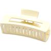 QinGoo Grande mollettone per capelli donna artiglio per capelli Clip per capelli pinza per capelli,accessorio per capelli-1 pezzo(10,4 x 5,2 cm, crema)