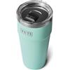 YETI Rambler Cup, Vacuum Insulated Stainless Steel Stackable Cup with Magslider Lid, Seafoam, 30 oz (887 ml)