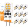 I-SHUNFA Lampadine G4 LED 1.2W Dimmerabile AC/DC 12-24V Bianco caldo 3000K Mini lampadina LED Sostituzione 10W-15W G4 lampadina alogena per cucina, cappa aspirante, ufficio (Confezione da 10)
