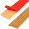 ztowoto Striscia di soglia in PVC da 400cm, strisce di transizione del pavimento, strisce di rivestimento per pavimenti in laminato (400cm-4cm-Grain de bois jaune)