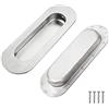 YEYIT Maniglie a Incasso in Acciaio Inox 2 pezzi scorrevole ovale maniglia nascoste con viti nascoste per Cassetto e Mobiletto