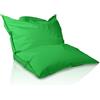 Bepouf - Pouf a Sacco, Cuscino Morbido in Poliestere con Imbottitura in Palline di Polistirolo, Poltrona a Sacco Adatta per Camera, Salotto e Esterni - Dimensione Piccola 140x100, Colore Verde