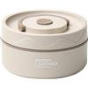 Widybord Contenitore Termico per Il Pranzo, Contenitore Termico Portatile in Acciaio, Contenitore per Alimenti Bento Box Beige Durevole