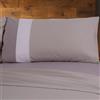 Happidea - Completo Letto, 100% Flanella Caldo Cotone Invernale, Prodotto in italia, Tinta Unita, lenzuolo sopra + lenzuolo sotto + federe, Colore Naturale, Misura Piazza e Mezza