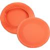PATIKIL 9,5 Sbarra Rotonda Sgabello Rivestimento, 2pz Lavabile Elastico Sgabello Cuscino Rivestimento per Diametro 11-16 Sedia, Arancione Giallo