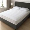 NARCISO Topper Singolo 80x190 Trapuntato, Topper Materasso Singolo con Imbottitura 500gr/mq in Morbido Poliestere con Innovativa Tecnologia di Riempimento Made in Italy, Tessuto Esterno Manopesca