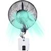 CNAOHGHN Ventilatore nebulizzatore oscillante da parete, per garage e officina, con 3 velocità di raffreddamento e serbatoio da 15 litri, ventola di raffreddamento per patio, ristorante esterno