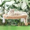 GUUSII HOME Amaca Gatto Finestra Pieghevole Amaca per Gatti Grande Sospeso con Ventosa Cuccia Letto Gattini Interno Fino a 18kg Tappetino Reversibile Facile da Montare 54 * 30cm (Cammello Chiaro, M)