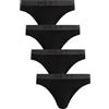 NEXT Uomini Confezione da 4 Slip in 100% Cotone Nero M