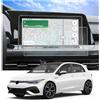 CDEFG Compatibile con VW Golf 8 MK8 GTI GTD GTE 2020-2022 2023 Navigation Pellicola Protettiva 4H Antigraffio 10 pollici GPS Pellicola Protettiva Navigatore Film Golf 8 Accessori 2 pezzi