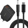Newmowa 65W Caricabatterie per laptop, PD USB C 2 porte adattatore di alimentazione per laptop portatile per Dell Inspiron14-7472 3501 3000 5000 XPS12 XPS13 XPS15 7572