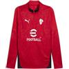 PUMA Maglia da allenamento con zip corta AC Milan 25/26 da uomo, Accessori, Rosso, S