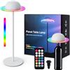 Weinsamkeit Lampada da Tavolo LED Senza Fili con Touch, Lampada Bottiglia Ricaricabile,3 Modalità di Colore, 3000-6500k, Dimmerazione RGB, Regolabile in Altezza, per Comodino Esterno Interno Ristorante