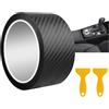 SyiXute 1 Rotolo Pellicola Adesiva Per Auto,7 Cm X 10 M Pellicola In Carbonio Per Auto,Protezioni Per Davanzali Per Porte Auto In Fibra Di Carbonio Per Auto E Motoper Paraurti Posteriore