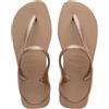 Havaianas - Flash Urban, Sandali Comodi, Eleganti E Versatili, Chiusura Alla Caviglia, Cinturini Incrociati Metallizzati, Donna