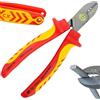 C.K Redline 2025 Edition VDE - Tagliacavi e spelafili da 160 mm, tagliacavi elettrici isolati di fabbricazione tedesca, con cordino, pinze per elettricisti, pinze per elettricisti, CK Tools T39073A
