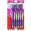 Colgate Spazzolino da denti a zigzag per Deep Inter Dental Clean con setole a zig-zag multi angolo (medio, confezione da 6)