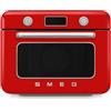 Smeg, Forno Combinato a Vapore da Appoggio COF01RDEU, 10 Funzioni di Cottura, 33 Ricette Automatiche, Serbataio Estraibile, Cottura a Vapore, Funzione Decalcificazione, Potenza 1800W, Rosso