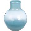 GILDE Vaso Novelle - Vetro - Pancioso - Altezza 31 cm x Ø 24 cm - Blu - Vaso da tavolo
