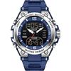 findtime Orologio digitale tattico militare da uomo, impermeabile fino a 5 ATM, orologio analogico con retroilluminazione a LED 12/24 ore, allarme conto alla rovescia