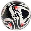 adidas FCWC Clb - Pallone da calcio (cucito a macchina), bianco, nero, rosso lucido, per uomini e donne, taglia 4