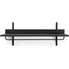 Ferm Living - Scaffale Sector - Nero - MDF rivestito in rovere tinto