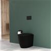 Parama Vaso WC filomuro rimless in ceramica nero opaco con sedile soft-close | Europa Small